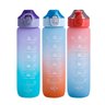 Garrafa de Água Colorida com Canudo e Marcador 900ml - 1
