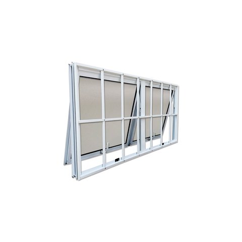 Vitro Maxim Ar 2 Seções com Grade Alumínio Branco 60x150