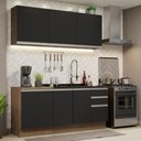 Ver imagem 1 de Cozinha Completa 180005 Com Armário E Balcão Rustic/Preto