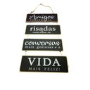 Ver imagem 1 de Kit Placas de Frases Decorativas - 04 Placas