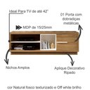 Ver imagem 6 de Rack 1 Porta Para Tv 42 Polegadas Ra2002 Natural Off White Tecno Mobili Natural Off White