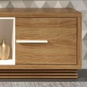 Ver imagem 5 de Rack 1 Porta Para Tv 42 Polegadas Ra2002 Natural Off White Tecno Mobili Natural Off White