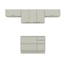 Ver imagem 2 de Cozinha Completa Fineze 6 Portas 4 Gavetas 100% MDF Areia Hp - Henn