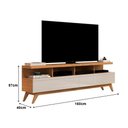 Ver imagem 3 de Rack para Tv até 65 Polegadas Vivare 1.6 Wood Nature/off White - Jlar Móveis