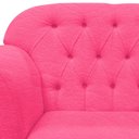 Ver mais imagens de Kit 2 Poltronas Decorativa Dália Couro Rosa Pink Pés Madeira Mz Decor