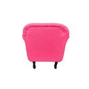 Ver imagem 7 de Kit 2 Poltronas Decorativa Dália Couro Rosa Pink Pés Madeira Mz Decor