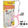 Kit Esfigmomanômetro + Estetoscópio Rappaport Rosa Premium Gtech - 1