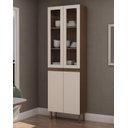 Ver imagem 3 de Armário Cristaleira para Cozinha 70cm com Pés 1317 Linha Conecta Genaialflex