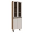 Ver imagem 1 de Armário Cristaleira para Cozinha 70cm com Pés 1317 Linha Conecta Genaialflex