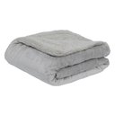 Ver imagem 1 de Edredom Veludo e Sherpa Prata  - Super King