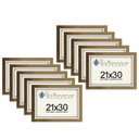 Ver imagem 1 de Kit 10 Molduras Porta Diploma Certificado A4 21x30 Dourado