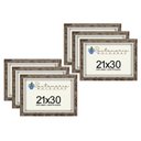 Ver imagem 1 de Kit 6 Molduras Porta Diploma Certificado A4 21x30 Marrom