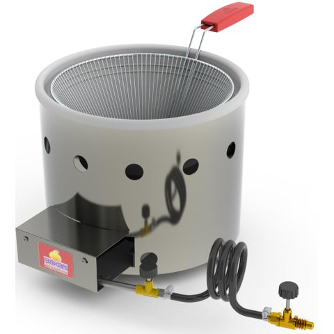 Fritadeira Tacho 3 Litros a Gás Aço Inox Frituras Salgados