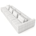Ver imagem 7 de Sofá Ilha e Puff Sala Living 505cm Siesta M22 Boucle Branco - Mpozenato