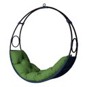 Ver imagem 1 de Cadeira de Balanço Suspenso Lua Nova Corda Náutica Azul/verde