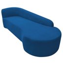 Ver imagem 6 de Recamier Curvo Orgânico 180cm 3 Lugares Lado Direito para Sala de Estar em Linho Paris