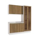 Ver imagem 2 de Armário de Cozinha Compacta 100% Mdf 192cm Branco/nogueira Celeste Kappesberg