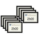 Ver imagem 1 de Kit 8 Molduras Porta Diploma Certificado A4 21x30 Preto