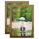Ver imagem 1 de Kit 2 Molduras Porta Retrato 20X30 Dourado