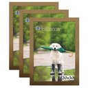 Ver imagem 1 de Kit 3 Molduras Porta Retrato 20X30 Dourado