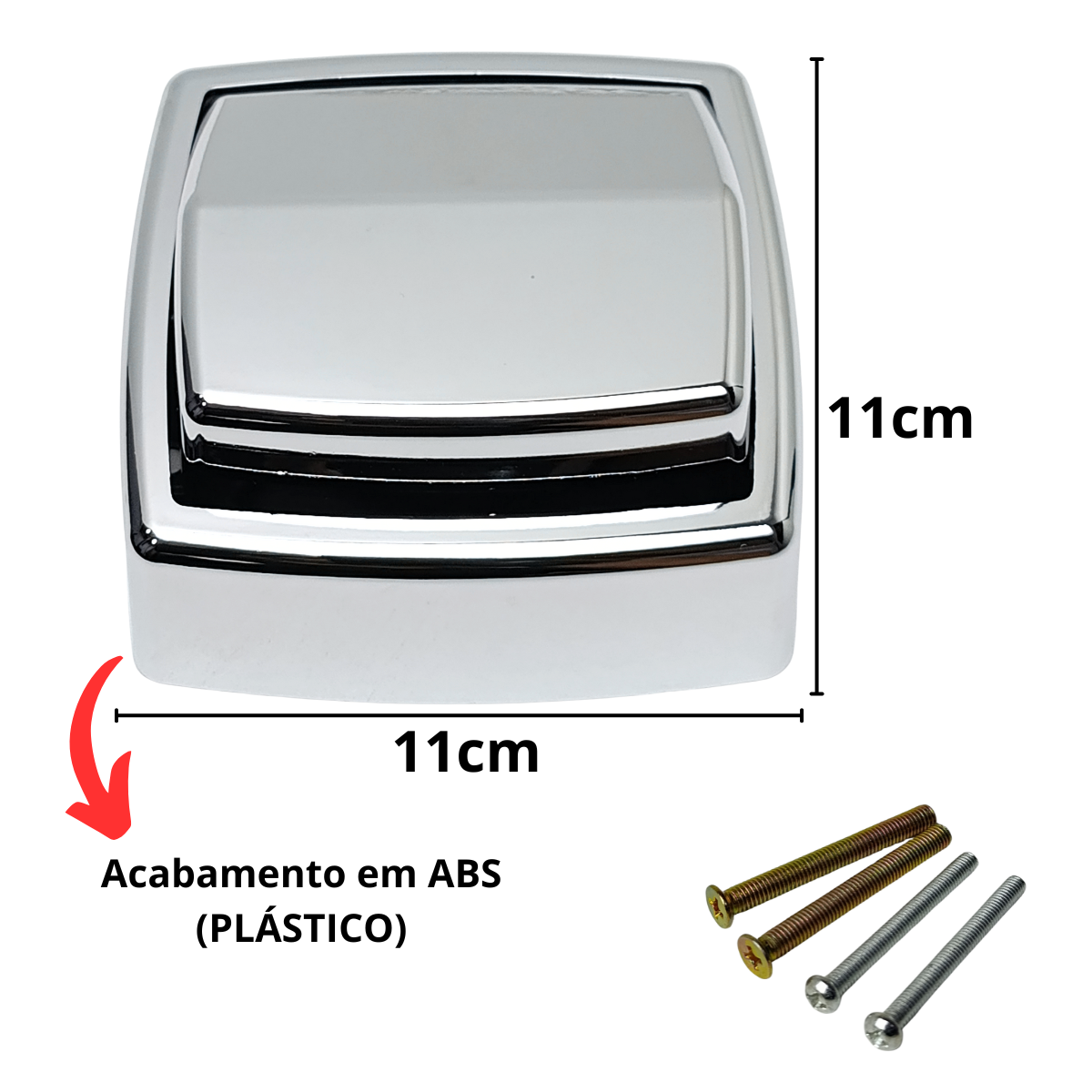 Kit 5 Acabamento Valvula Descarga Deca Hydra Max Abs Cromada - 6