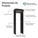 Ver imagem 3 de Porta-Geladeira 73 cm 1 Porta Basculante Preto/Rustic/Preto Lux Madesa Preto/Rustic/Preto