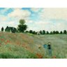 Campo de Papoulas - Monet - Tela 60x78 Para Quadro - 1