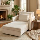 Ver imagem 1 de Poltrona Sofá Cama Mônica Confortável Retrátil Veludo Bege - Montanari'S Decor