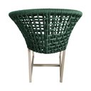 Ver imagem 4 de Kit 6 Cadeiras de Jantar Salinas em Corda Naútica Verde Oliva Base Alumínio Rami