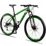 Bicicleta Aro 29 Dropp Race 24 Vel Câmbio Traseiro Freio a Disco Bike Mtb Alumínio Preto+verde - 2