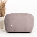 Ver imagem 5 de Poltrona Decorativa Base Giratória Aço Carbono Cannes Linho Prata G81 - Gran Belo