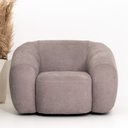 Ver imagem 1 de Poltrona Decorativa Base Giratória Aço Carbono Cannes Linho Prata G81 - Gran Belo