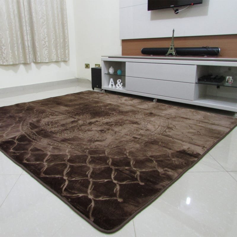 Tapete Aveludado 3D Estampado Marrom 2,00Mx2,50M é boa?