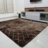 Tapete Aveludado 3D Estampado Marrom 2,00Mx2,50M - 1