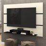 Estante Painel Tv 40 42 47 48 50 55 60 65 Polegadas Nicho Sala Quarto 1800 Off White/Preto RPM - 2
