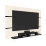 Estante Painel Tv 40 42 47 48 50 55 60 65 Polegadas Nicho Sala Quarto 1800 Off White/Preto RPM - 1