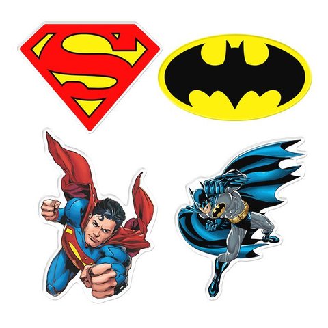 Kit Adesivos Resinados Super Heróis Estilo Hq Decorativo