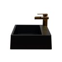 Ver imagem 2 de Cuba Pia para Banheiro de Apoio Lavabo 40cmx37cm - Genova Preto