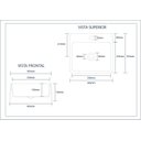 Ver imagem 4 de Cuba Pia para Banheiro de Apoio Lavabo 40cmx37cm - Genova Preto