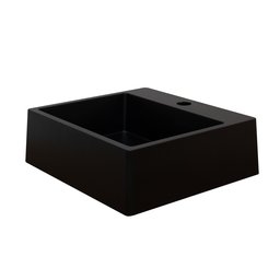 Cuba Pia para Banheiro de Apoio Lavabo 40cmx37cm - Genova Preto - 4