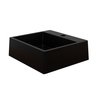 Cuba Pia para Banheiro de Apoio Lavabo 40cmx37cm - Genova Preto - 8