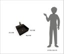 Ver imagem 3 de Cuba Pia para Banheiro de Apoio Lavabo 40cmx37cm - Genova Preto