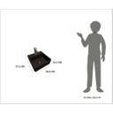 Ver imagem 3 de Cuba Pia para Banheiro de Apoio Lavabo 40cmx37cm - Genova Preto