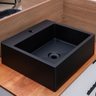 Cuba Pia para Banheiro de Apoio Lavabo 40cmx37cm - Genova Preto - 6