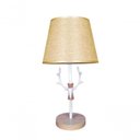 Ver imagem 1 de Kit Casal 2 Abajur Luminária Dourada de Mesa 43cm Bivolt 110-220v