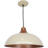 Luminária Pendente Open M Nude e Cobre - 3