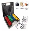 Ver imagem 2 de Jogo 300 Brocas Bits Pontas Philips Fenda Buchas Colorida Kit Furadeira Furar e Fixar Completo