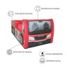 Cama Carro Bombeiro Solteiro Estofada - Cor Vermelha Tamanho:solteiro - 5