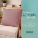Ver imagem 3 de Almofada Decorativa Shine Cheia Fofinha com Zíper 46x60 Tecido Bouclé para Sofá Cama Poltrona Enchim