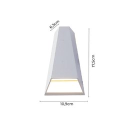ARANDELA NORDECOR 2007/N MID LED 10W 3000K 800LM BIVOLT 175X109X63MM BRANCO - 3